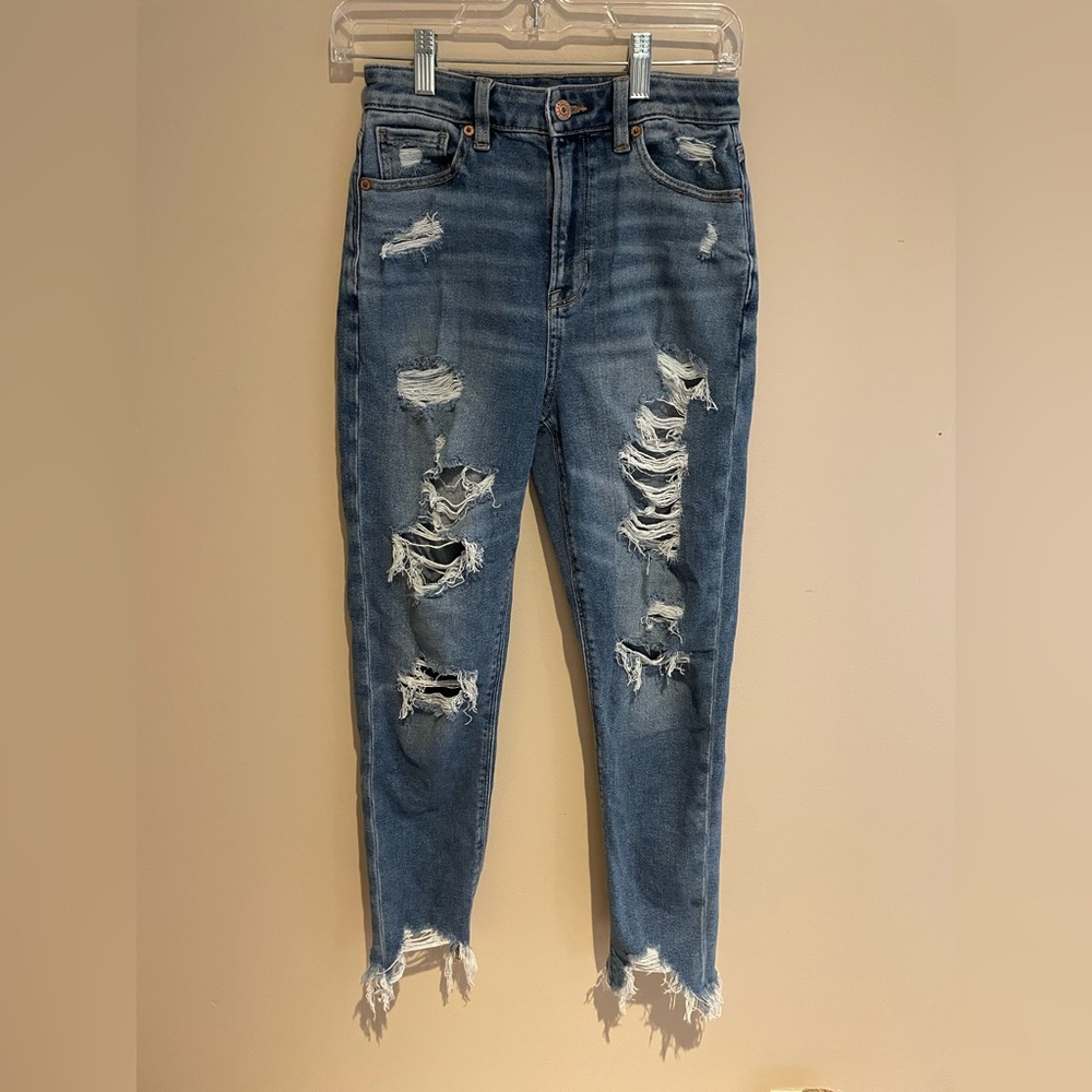 American Eagle highest rise mom jeans